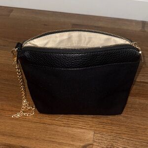 Rachel Zoe Black Clutch with Gold Chain